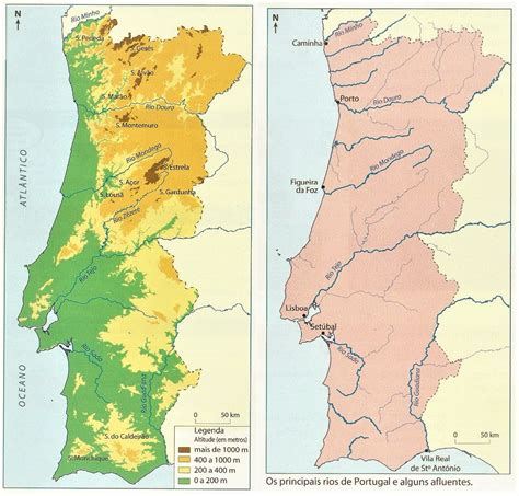 Historiando O Relevo E Os Principais Rios De Portugal