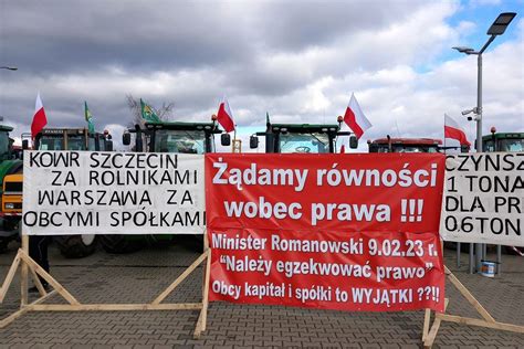 Rolnicy Przed U Aj Protest W Szczecinie I Ruszaj Do Urz Du