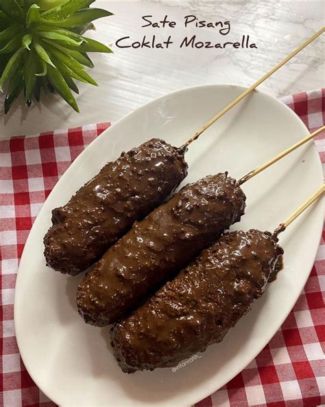 Resep Sate Pisang Coklat Mozarella Dari Intanratih Resep Pisang