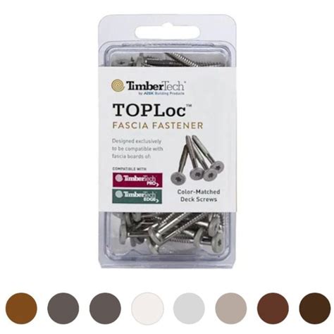 Timbertech Tlocfas100 Toploc Fascia Screws For Pro And Edge 1 34 100 Ct