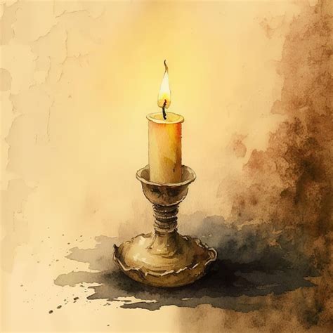 Premium AI Image | Isolated candle light digital art illustrations by ...