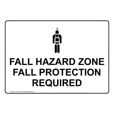 Fall Hazard Sign Printable