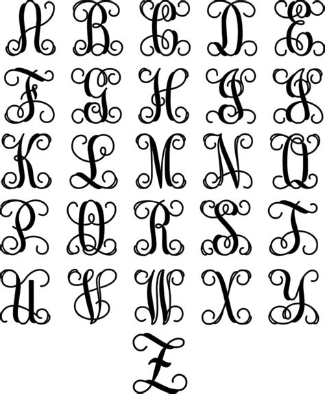 Single Metal Vine Monogram Initial With Detailed Vine Border Etsy