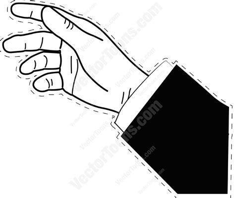 Hand Outline Vector at Vectorified.com | Collection of Hand Outline ...