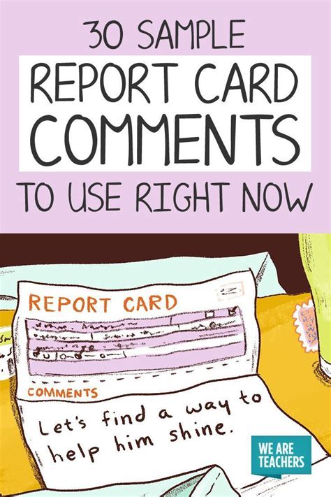 75 Sample Report Card Comments To Use Right Now Artofit