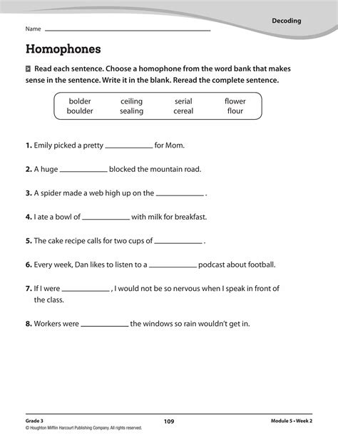 Homophones Interactive Worksheet Edform