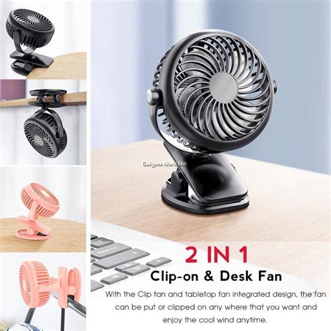 Portable Mini USB Fan Clip on Mini Desk Fan/ Desktop