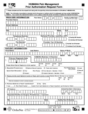 20 Printable Humana Provider Forms Templates Fillable Samples In PDF