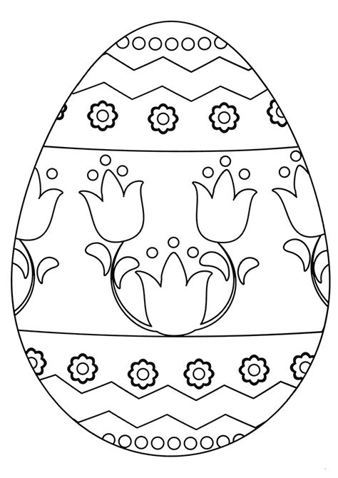 Free Easter Egg Coloring Pages Printable