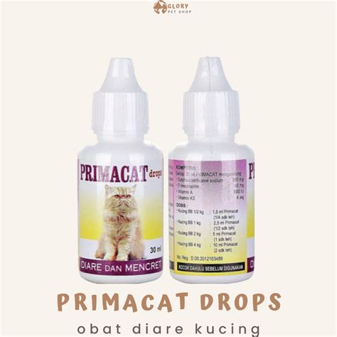 Jual PRIMACAT DROP OBAT DIARE MENCRET KUCING ANJING 30 ML PRIMA CAT