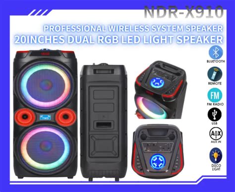 NEW HEAVY EXTRA BASS Professional Party DJ Speaker Wireless Bluetooth