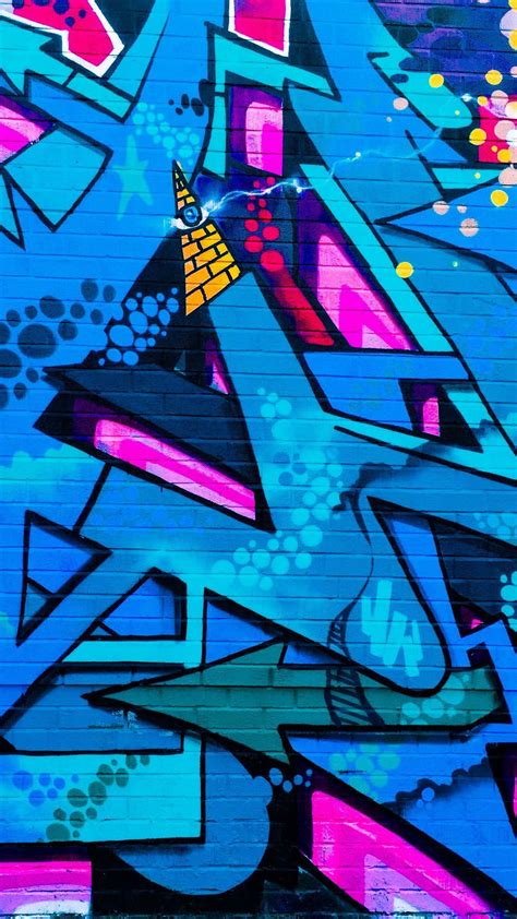 Download Wallpaper 1350x2400 Graffiti Street Art Colorful Wall