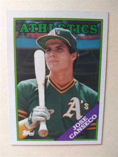 1988 Topps 370 Jose Canseco Oakland As Free Shipping