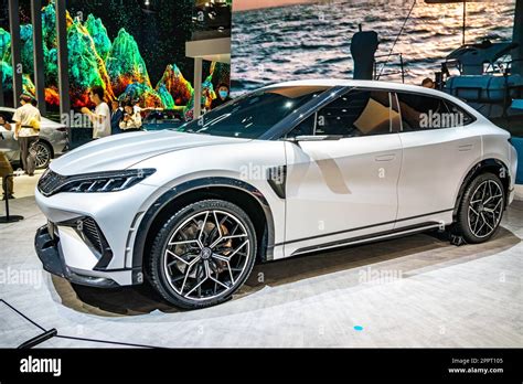 BYD Song L Electric SUV On Display At The 2023 Shanghai Auto Show Stock