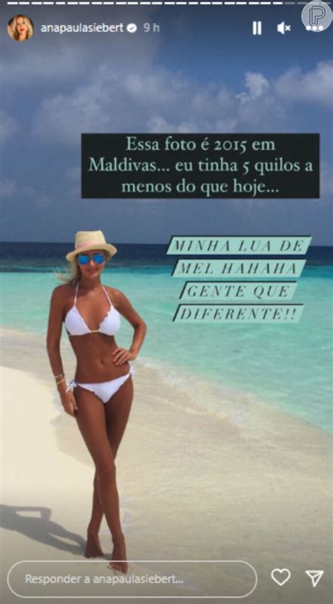 Em Fotos De Biqu Ni Ana Paula Siebert Aponta Mudan As No Corpo Ap S