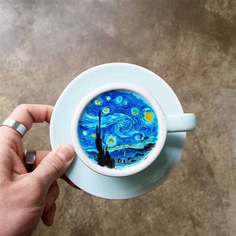 Barista Takes Coffee to the Next Level With Colored Latte Art