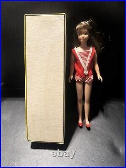 Vintage Barbie Skipper Brunette In Box Doll Rare Made In Japan Vintage Japan Doll