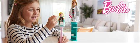 Barbie Métiers Coffret poupée Dentiste Blonde et sa Mini poupée