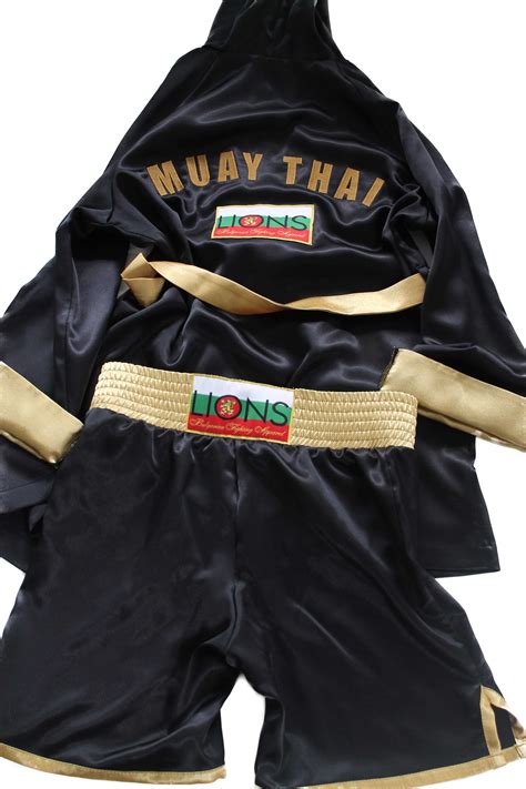 LIONS-Комплект шорти и халат за Бокс и Кик Бокс - Lions Boxing