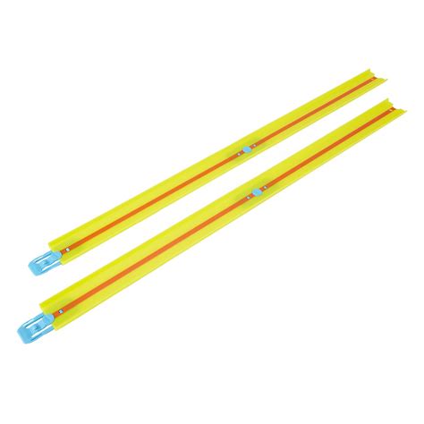 Mattel Hot Wheels Track Builder Νέες Ράγες Πίστας Κίτρινες Με Πορτοκαλί Λωρίδα HGK09 HGK07