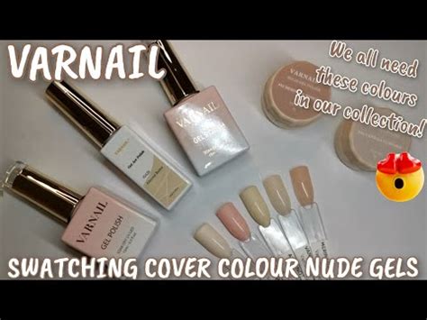 VARNAIL Best Cover Colour Nail Bed Color Nude Pink Gel Polishes For French Manicure Nail Art