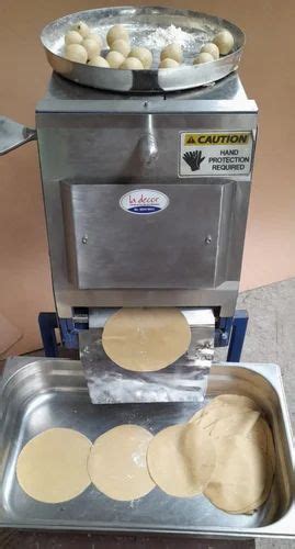 Stainless Steel 304 Automatic Chapati Pressing Machine Capacity 1000