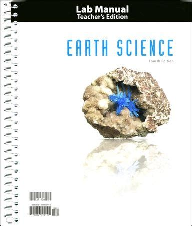 Bju Press Earth Science Grade Lab Manual Teacher S Edition Fourth