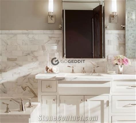 Calacatta Gold Bathroom Marble Tile from China - StoneContact.com