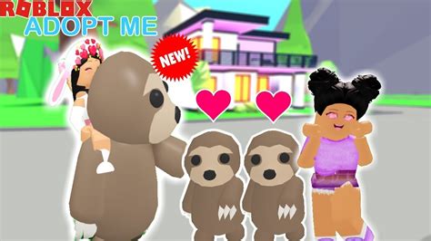 Adopting Baby Triplet Sloths Rideable With My Daughter Roblox