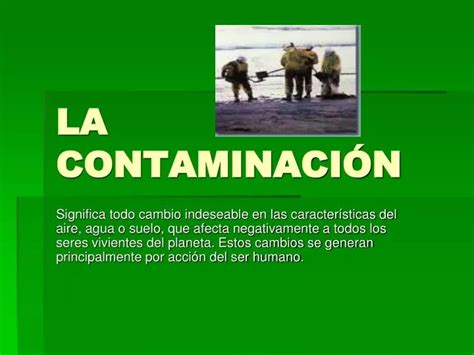 PPT LA CONTAMINACIÓN PowerPoint Presentation free download ID 6212124