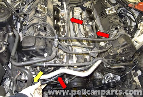 BMW E60 5-Series N62 8 Cylinder Coolant Pipe Replacement - Pelican ...