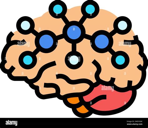 Neurochemistry Neuroscience Neurology Color Icon Vector Illustration