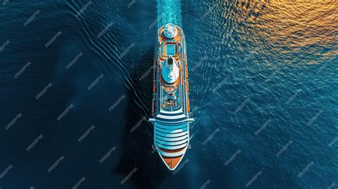 Premium Photo Cruise Ship Top View Travel By Sea And Ocean Cruise