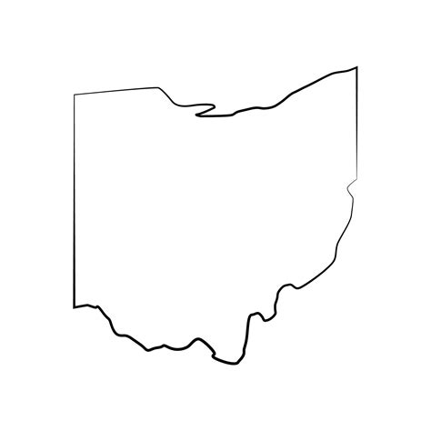 Ohio map illustrated 8531942 Vector Art at Vecteezy