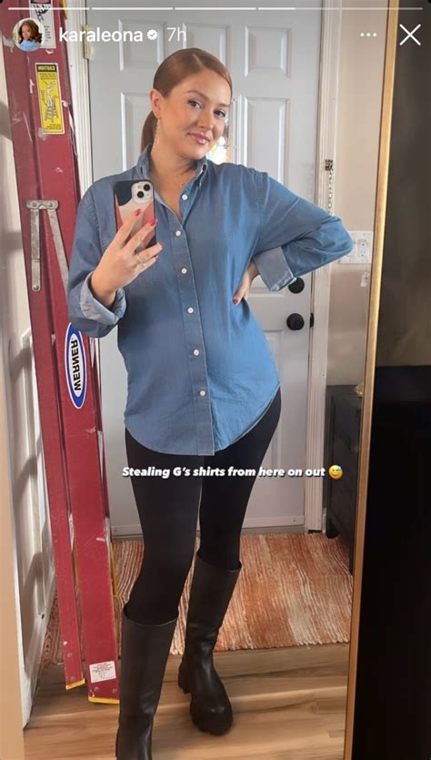 90 Day Fiance Pregnant Kara Bass Shows Off Her Maternity Style In Knee
