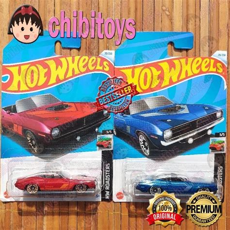 Jual Hot Wheels Plymouth Barracuda Biru Merah Firebird Gto Muscle Car Shopee Indonesia