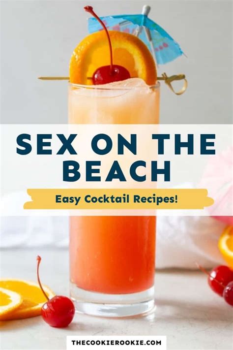 Sex On The Beach Cocktail Recipe The Cookie Rookie