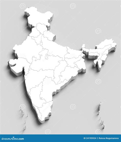 india white map  grey stock illustration illustration  punjab