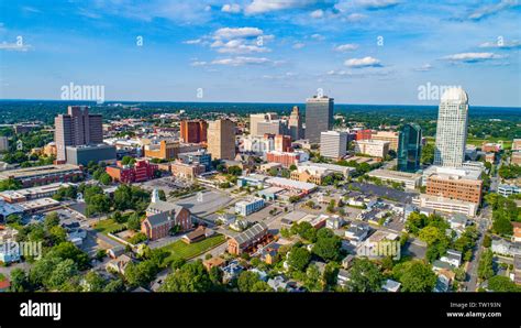 Downtown Winston Salem North Carolina Usa Stock Photo Alamy