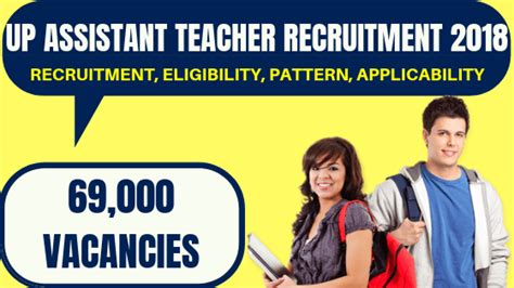 Up Assistant Teacher Recruitment 2018 19 69000 Online Application