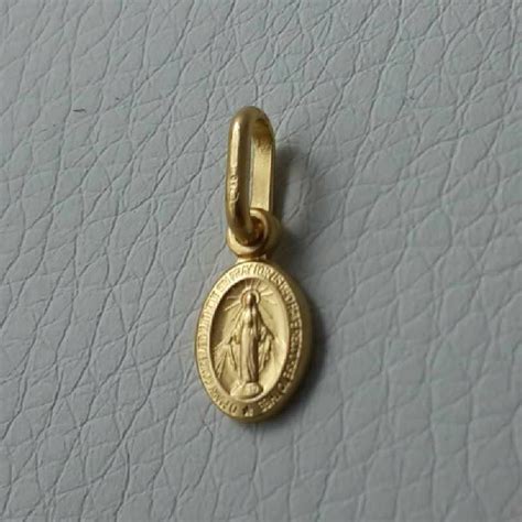 Miracolous Madonna Our Lady Of Graces Coining Sacred Oval Medal Pendant