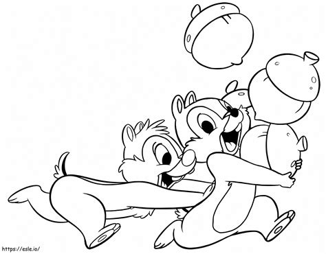 Chip And Dale 1 Coloring Page