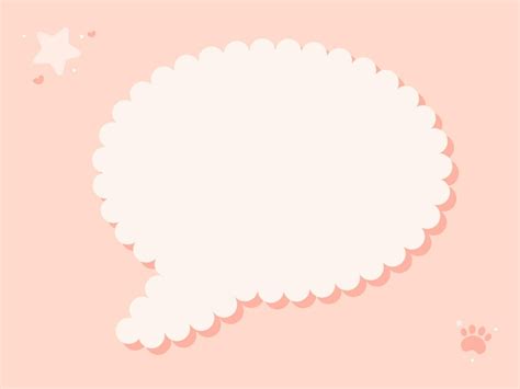 Premium Vector Cute Minimal Speech Bubble On Orange Background