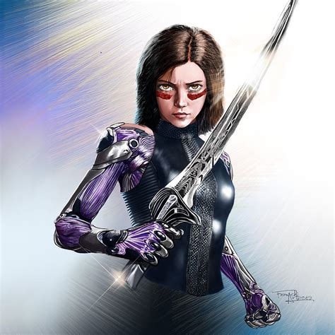 ALITA Battle Angel Painting Digital Art by Femchi Art | Fine Art America