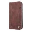 Jual Infinix Hot Play Caseon Flip Wallet Card Slot Leather Case Casing Coklat Tua Di Seller