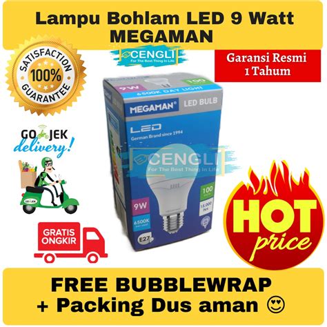 Jual Lampu Bohlam Led Watt Megaman Lampu Led Bulb W Shopee Indonesia