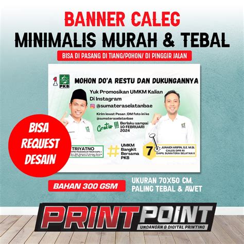 Jual Spanduk Banner Caleg Untuk Dipasang Di Pohon Tiang Listrik