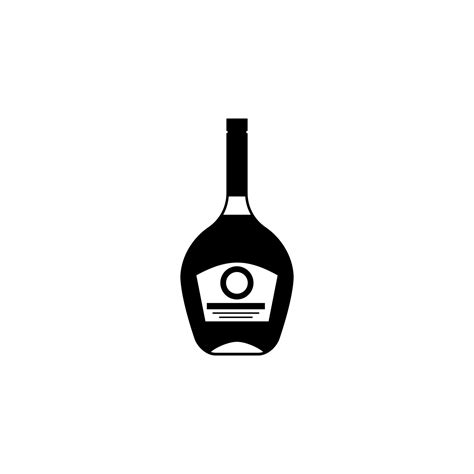 Bottle Of Cognac Vector Icon Illustration 23249320 Vector Art At Vecteezy