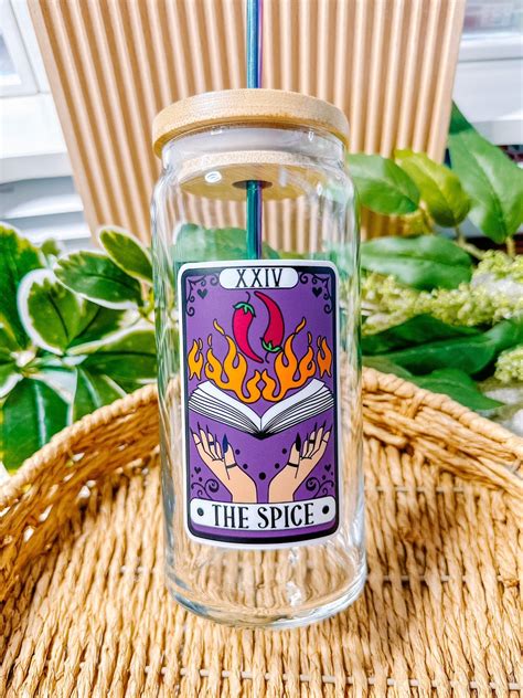 The Spice Tarot Card Iced Coffee Glass Glasses For Coffee Bar Smut