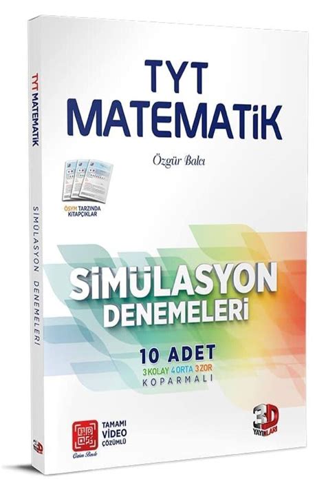 3D Yayınları Tyt 3d Simülasyon Matematik Denemeleri Fiyatı Yorumları